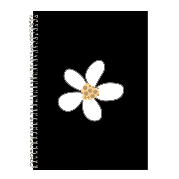 White Flower Gift Idea Writing Book Notepad Note image