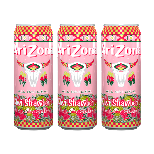 Arizona Kiwi Strawberry 650ml Pack of 3