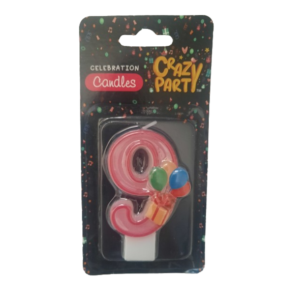 Happy Birthday Candles - No 9