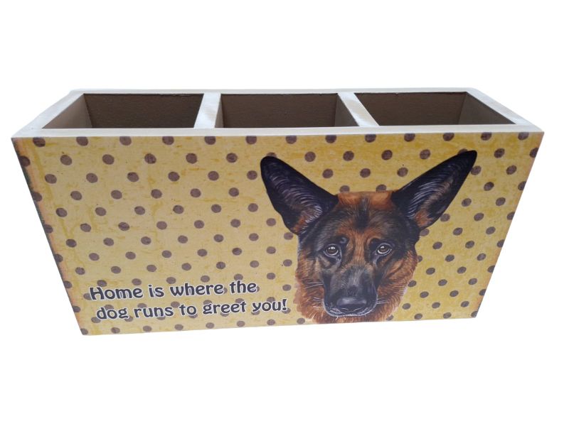 Cutlery/Stationary Holder - Run to Greet You Beautiful German Shepherd
