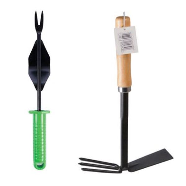 Garden Tools Weeder &amp; 2 tin 1 Hand Hoe Set