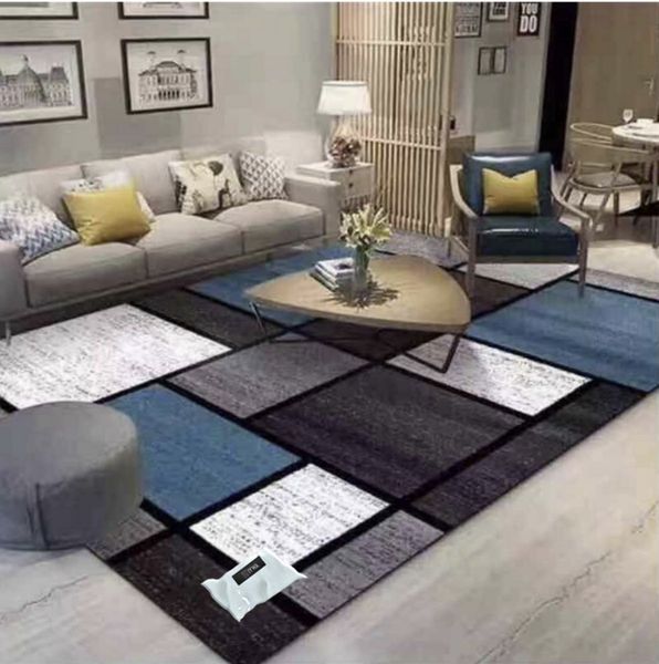 Modern 3D Geometric Design Area 1 Rug &amp; Complementary IH Tieback