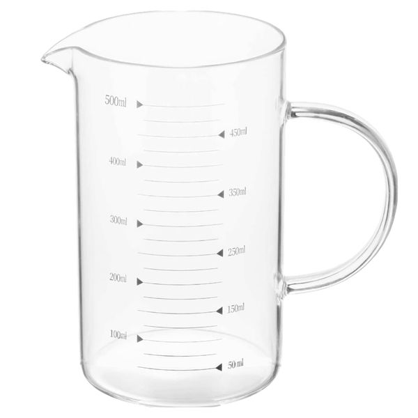 Kitchen Baking Heat Resitant Glass Measuring Cup With Handle (500ml) - 14cm