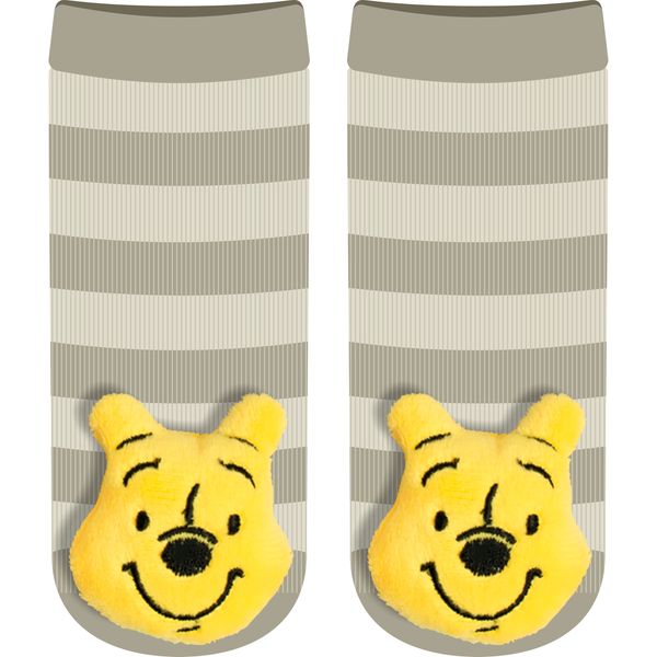 WINNIE THE POOH By Disney Official Licensed-Baby Rattle Socks (3-6 Months)