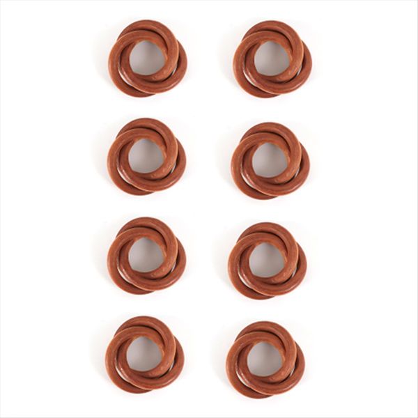 Three-Ring Napkin Rings Handcuff Serviette Ring For Party 8Pcs