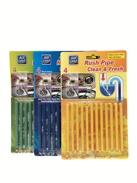 Cleaner and Odour Sticks for Pipes and Drains (3 pack)