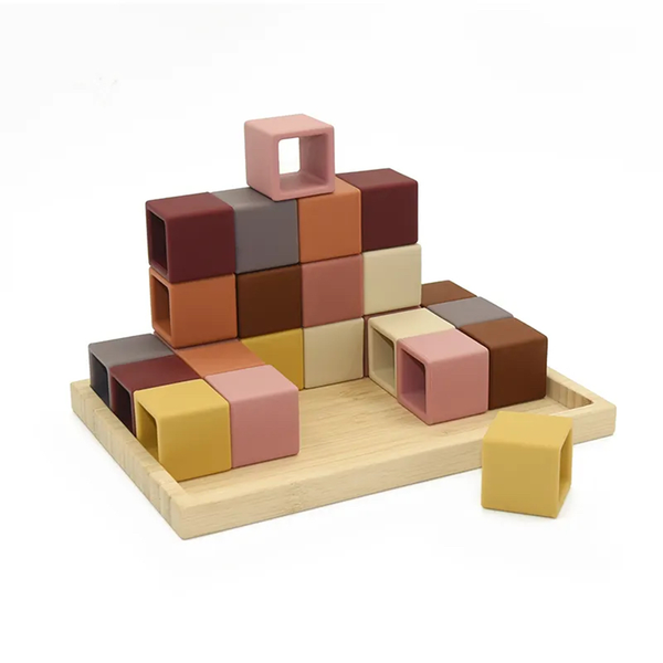 Little Luna Silicone Building Blocks
