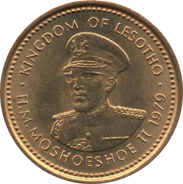 1979 Lesotho 1 sente Kingdom of Lesotho HM Moshoeshoe II