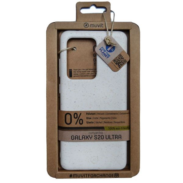 Muvit Bambootek Case for Samsung Galaxy S20 Ultra - Cotton
