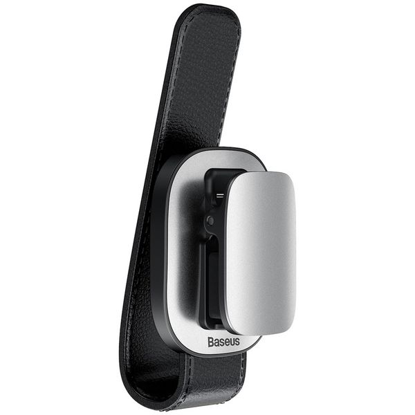 Baseus Platinum Vehicle Eyewear Clip (Spring Loaded Clamping Type) - White