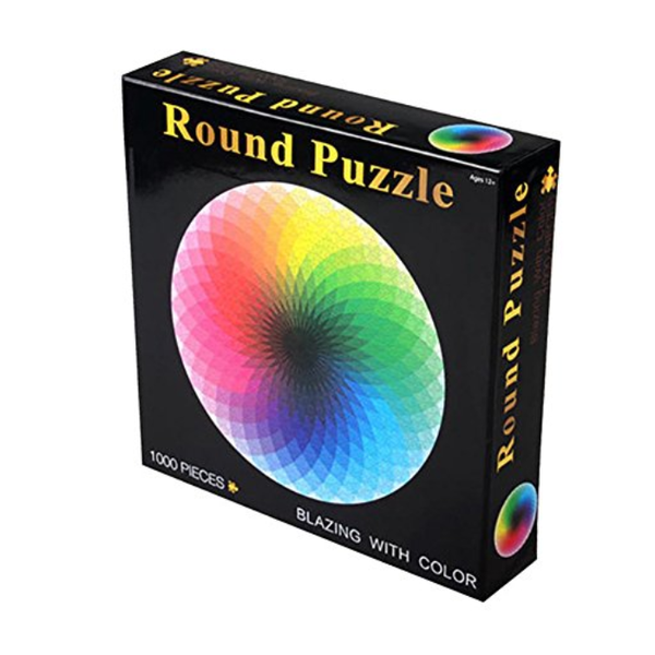1000 piece Round Puzzle Rainball Blazing with colour