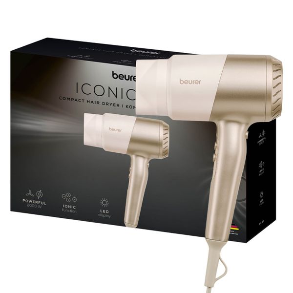 Beurer Travel Hair Dryer HC 40 Compact Power, Salon Results 1700-2000W