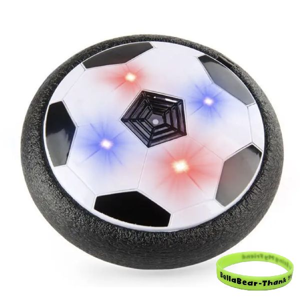 Indoor Led Hover Soccer Ball for Kids Toddlers + BellaBear Wristband