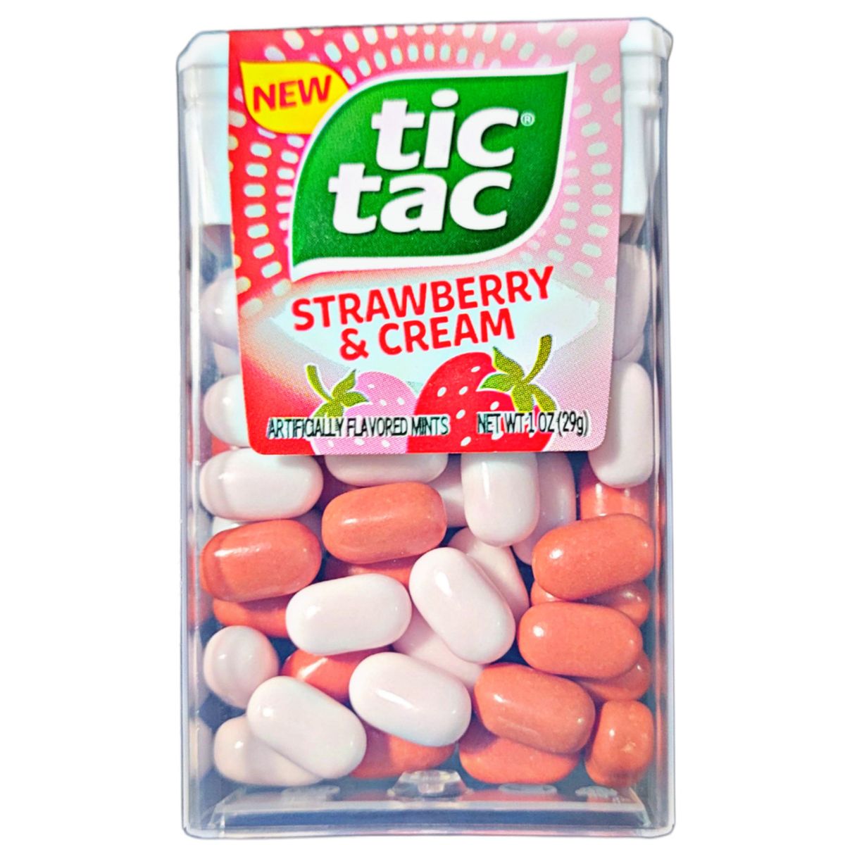 Tic Tac, Strawberry and Cream Flavored Sweets, On-the-Go Refreshment ...