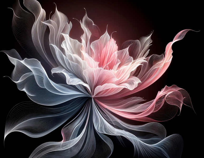 Modern Canvas Wall Art Home Decor - Pink Flower