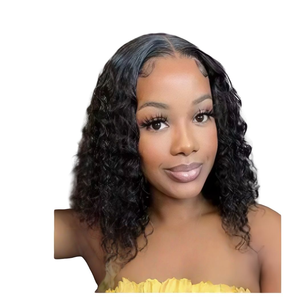 Luvée 14-inch Full Frontal Water Wave Wig Human Hair