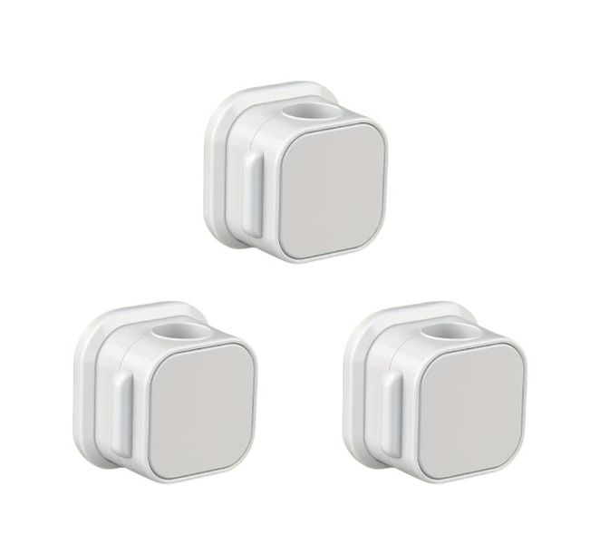 3 Piece - Magnetic Cable Clips For Computor Components - White