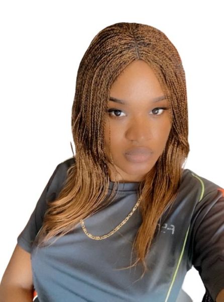 Blonde Braided feathers Wig