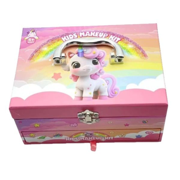 Portable Kids Pretend Play Makeup Kit