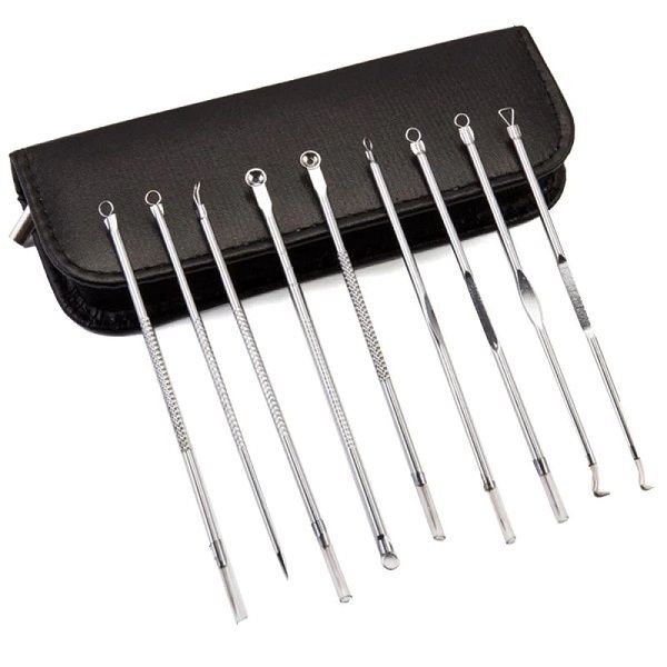 Blackhead And Acne Pimple Extractor - 9 Piece