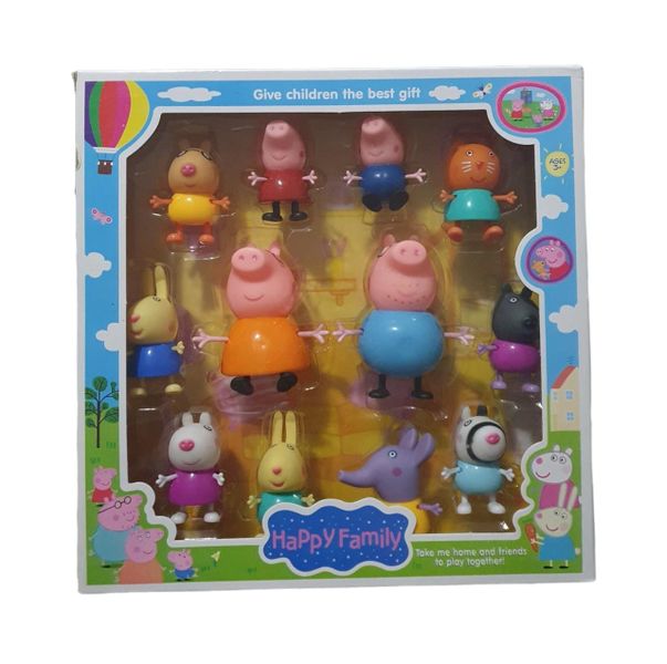 Happy Family Peppa P Playset- Set Of 12