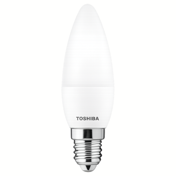 TOSHIBA E14 LED Candle Light Bulb 3W Cool Daylight 6500K