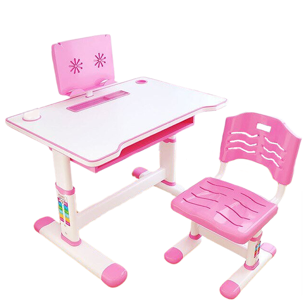 Kids Adjustable Desk &amp; Chair (Pink)