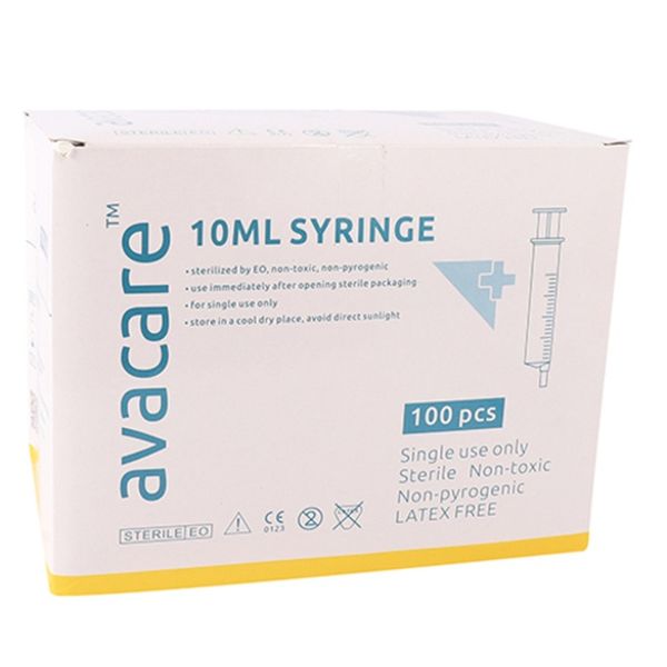 Avacare - Syringe 10ml 3 Part Leur Slip 100's