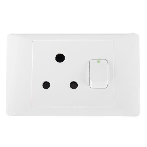 Bright Star 16 Amp Single Plug Socket - 2x4 - Grey or White