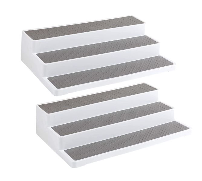 3 Tier Homeries Spice Rack Organizer Non-Skid Organizer Shelf, Pack of 2