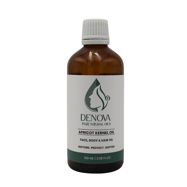 Denova Pure Natural Skin and Hair Oil - Apricot Kernel Oil 100ml