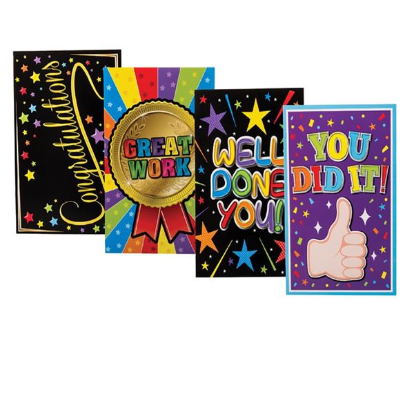 Bulk Pack x 4 Moments Congrats Card &amp; Envelope