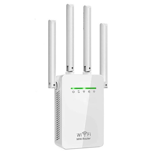 1200Mbps Dual-Band Wi-Fi Booster Repeater with 2 LAN Ports - QT84