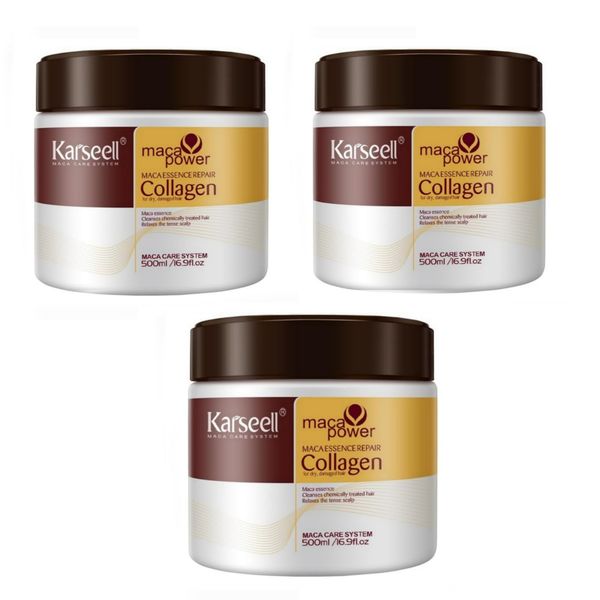 Bulk Offer 3 x Karseell 500ml- Collagen Hair Condition Mask with Argan Oil