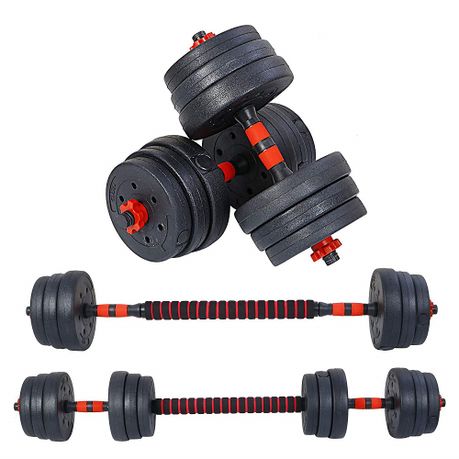 Plastic discount dumbbell weights