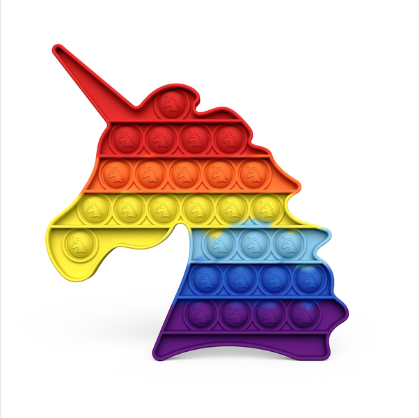 Rainbow Unicorn Bubble Popping Fidget Sensation Sensory Toy
