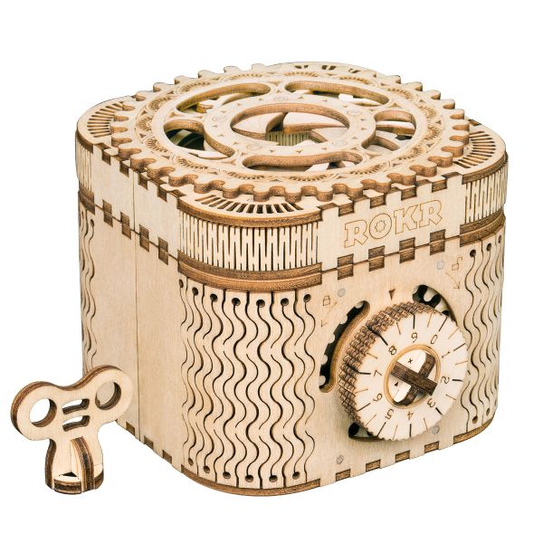 Robotime Treasure Box Mechanical Gears 3D Wooden Puzzle - 158pcs