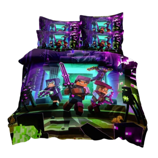 Linen Boutique - Kids Duvet Cover Set-Minecraft Tomb