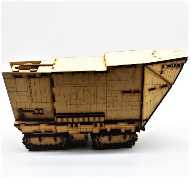 Sand Crawler Digger 3D Puzzle Wooden 3D Model Everything Laser Sci Fi