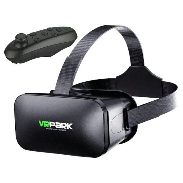VRPARK - Virtual Reality Headset with Optical Anti-Blue Lens - Black