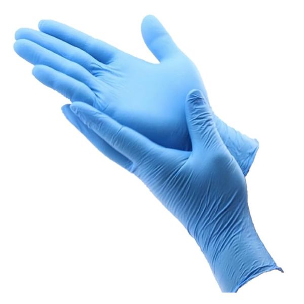 Blue Nitrile Gloves 4 Sizes, Protective Glove, Food Working, Machine Repair