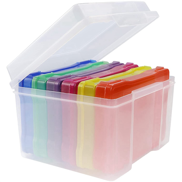 5X7 Inch Photo Storage Box Photo Organizer Picture Storage Containers Multi