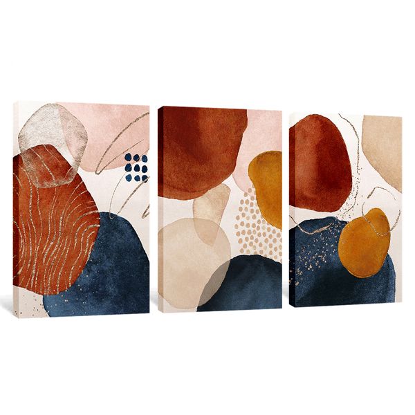 Canvas Wall Art: Luxury Abstract 3-Piece Nordic Canvas Print