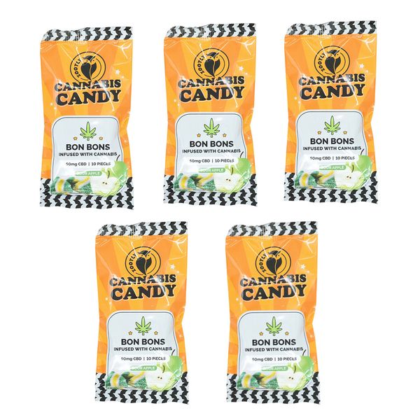 Zootly CBD Bon Bons - Sour Apple - 50mg (5 Pack)