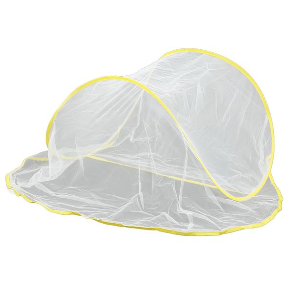 Yellow Portable Foldable Mosquito Head Net