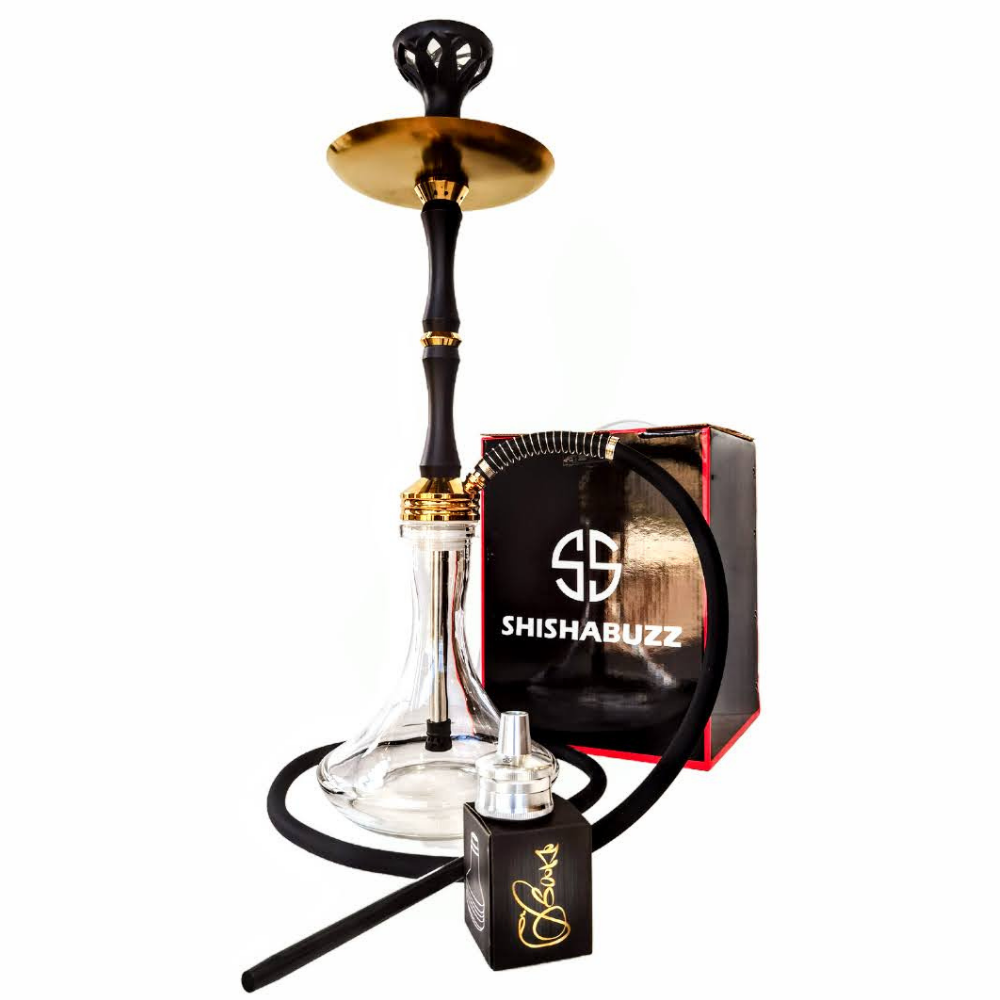 Premium Shisha and Hookah Russian 1 Pipe Black and Gold Shop Today