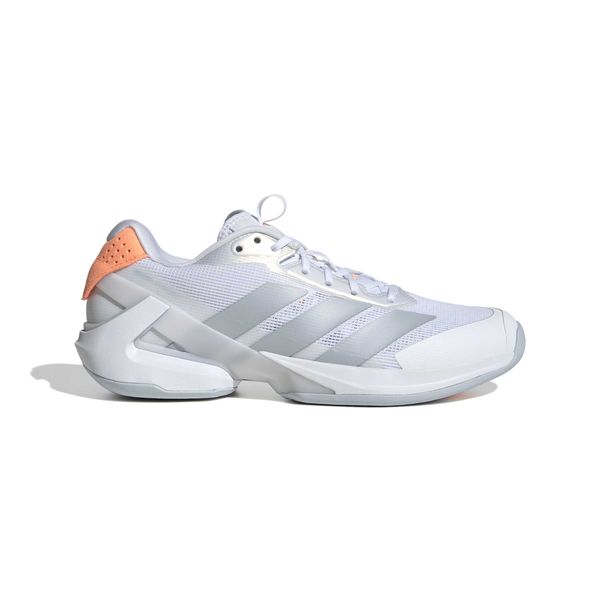 adidas Women's adizero Ubersonic 5 Tennis Shoes - White/Halo Blue/Orange