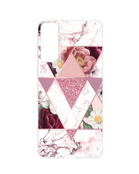 Hey Casey! Protective Case for Samsung S21 - Marble Floral