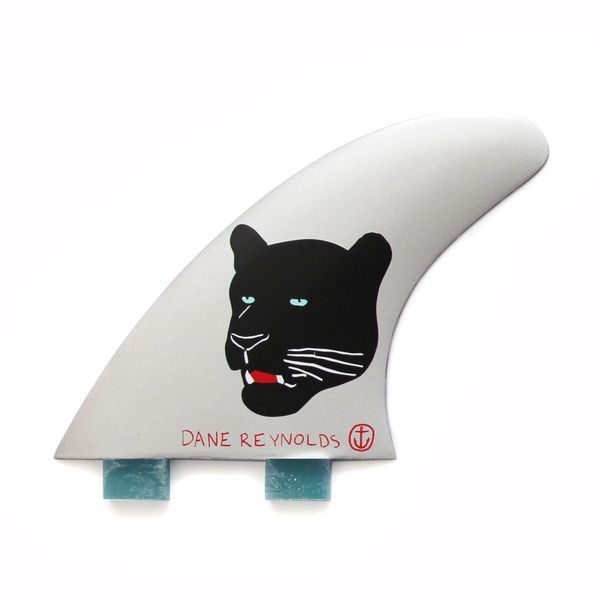 Captain Fin Dane Reynolds Large Thruster TT Fin Silver