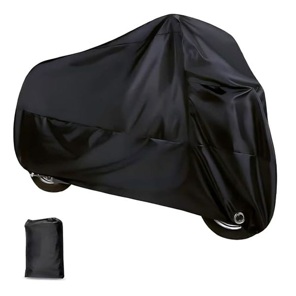 Polyester Cloth Moped Motorcycle Cover with Lock-holes